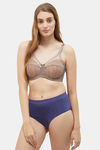 Wacoal Single Layered Wired Full Coverage Lace Bra - Brown — thumbnail 5