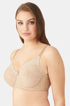 Wacoal Single Layered Wired Full Coverage Lace Bra - Brown — thumbnail 3