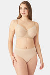 Wacoal Single Layered Wired Full Coverage Lace Bra - Brown — thumbnail 5