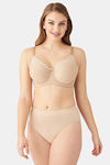 Wacoal Single Layered Wired Full Coverage Lace Bra - Brown — thumbnail 6