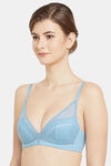 Wacoal Padded Non Wired Medium Coverage Bralette - Blue — thumbnail 3