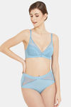 Wacoal Padded Non Wired Medium Coverage Bralette - Blue — thumbnail 5