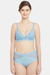 Wacoal Padded Non Wired Medium Coverage Bralette - Blue — thumbnail 7