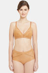 Wacoal Padded Non Wired Medium Coverage Bralette - Brown — thumbnail 7