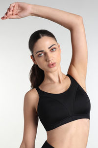 Wacoal Padded Non Wired Full Coverage T-Shirt Bra - Black — thumbnail 2