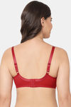 Wacoal Single Layered Wired Full Coverage Lace Bra - Cherry Red — thumbnail 4