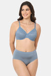 Wacoal Single Layered Wired Full Coverage Lace Bra - Bluestone — thumbnail 6