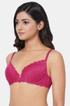 Wacoal Padded Wired Medium Coverage Lace Bra - Love Potion — thumbnail 3