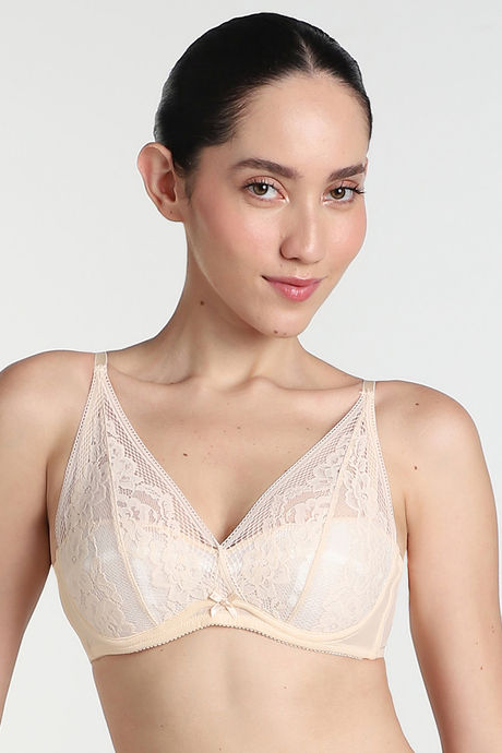 Wacoal Padded Non Wired Medium Coverage Lace Bra - Orange — image 2