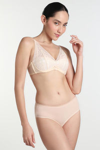 Wacoal Padded Non Wired Medium Coverage Lace Bra - Orange — thumbnail 6