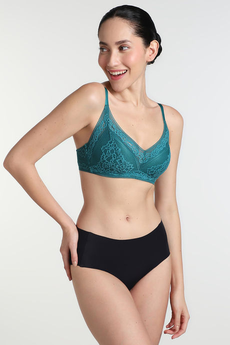 Wacoal Padded Non Wired Medium Coverage Lace Bra - Everglade — image 7