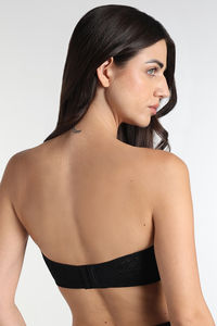 Wacoal Single Layered Wired 3/4Th Coverage Strapless Bra - Black — thumbnail 4