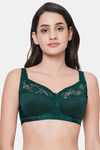 Wacoal Single Layered Non-Wired Full Coverage Minimiser Bra - Deep Teal — thumbnail 1