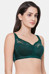 Wacoal Single Layered Non-Wired Full Coverage Minimiser Bra - Deep Teal — thumbnail 2
