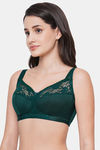 Wacoal Single Layered Non-Wired Full Coverage Minimiser Bra - Deep Teal — thumbnail 3