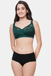 Wacoal Single Layered Non-Wired Full Coverage Minimiser Bra - Deep Teal — thumbnail 5