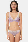 Wacoal Padded Non Wired Medium Coverage Bralette - Rhapsody/White Alyssum — thumbnail 6