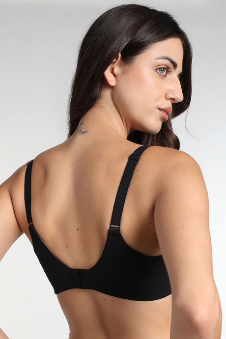 Wacoal Single Layered Regular Wired Medium Coverage T-Shirt Bra - Black — image 3