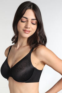 Wacoal Single Layered Regular Wired Medium Coverage T-Shirt Bra - Black — thumbnail 4