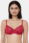 Wacoal Single Layered Wired Medium Coverage Lace Bra - Persian Red — thumbnail 1