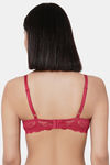 Wacoal Single Layered Wired Medium Coverage Lace Bra - Persian Red — thumbnail 4