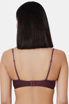 Wacoal Padded Non-Wired 3/4Th Coverage T-Shirt Bra - Grape Wine — thumbnail 4