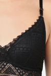 Wacoal Padded Non-Wired Medium Coverage Bralette - Black — thumbnail 6