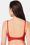 Wacoal Padded Non-Wired Medium Coverage Bralette - Red — thumbnail 4