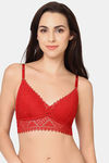Wacoal Padded Non-Wired Medium Coverage Bralette - Red — thumbnail 5