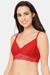 Wacoal Padded Non-Wired Medium Coverage Bralette - Red — thumbnail 7