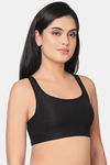 Wacoal Padded Non-Wired Full Coverage Super Support Bra - Black — thumbnail 3