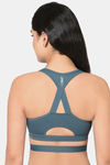 Wacoal Padded Non-Wired Full Coverage Super Support Bra - Bluish Grey — thumbnail 4