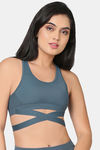 Wacoal Padded Non-Wired Full Coverage Super Support Bra - Bluish Grey — thumbnail 5