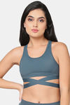 Wacoal Padded Non-Wired Full Coverage Super Support Bra - Bluish Grey — thumbnail 7