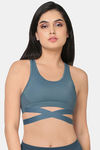 Wacoal Padded Non-Wired Full Coverage Super Support Bra - Bluish Grey — thumbnail 8