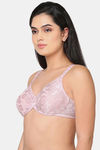 Wacoal Single Layered Wired Full Coverage Super Support Bra - Pale Pink — thumbnail 3