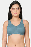Wacoal Padded Wired Full Coverage Super Support Bra - Provincial Blue — thumbnail 6