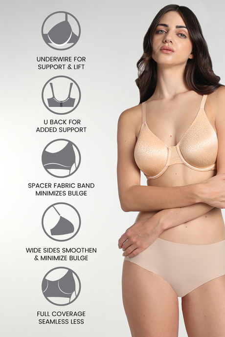 Wacoal Single Layered Full Coverage Super Support Bra - Orange — image 6