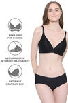 Wacoal Padded Medium Coverage T-Shirt Bra - Black — thumbnail 6