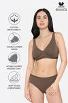 Wacoal Single Layered Non-Wired Full Coverage T-Shirt Bra - Brown — thumbnail 6