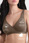 Wacoal Single Layered Non-Wired Full Coverage T-Shirt Bra - Brown — thumbnail 7