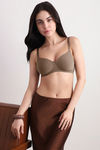 Wacoal Padded Non-Wired 3/4Th Coverage T-Shirt Bra - Brown — thumbnail 1