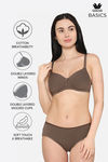 Wacoal Padded Non-Wired 3/4Th Coverage T-Shirt Bra - Brown — thumbnail 6