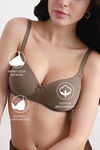 Wacoal Padded Non-Wired 3/4Th Coverage T-Shirt Bra - Brown — thumbnail 7
