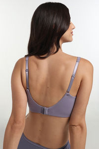Wacoal Single Layered Non-Wired Full Coverage T-Shirt Bra - Lavender — thumbnail 3