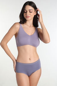 Wacoal Single Layered Non-Wired Full Coverage T-Shirt Bra - Lavender — thumbnail 8