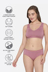 Wacoal Single Layered Non-Wired Full Coverage T-Shirt Bra - Pink — thumbnail 7