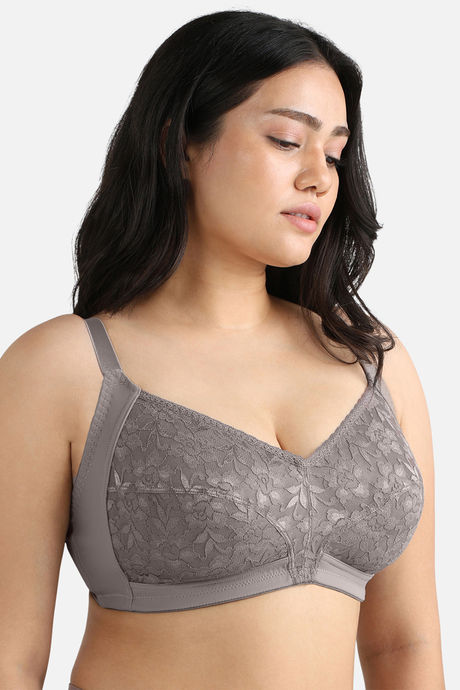 Wacoal Single Layered Non-Wired Full Coverage T-Shirt Bra - Grey — image 4