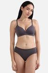 Wacoal Padded Non-Wired 3/4Th Coverage T-Shirt Bra - Grey — thumbnail 2
