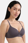 Wacoal Padded Non-Wired 3/4Th Coverage T-Shirt Bra - Grey — thumbnail 4